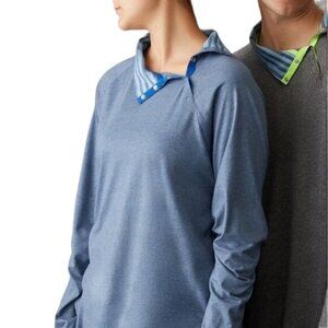 Jason Wu for Eva Air Lounge Top Gray Neon Yellow Trim Size Large